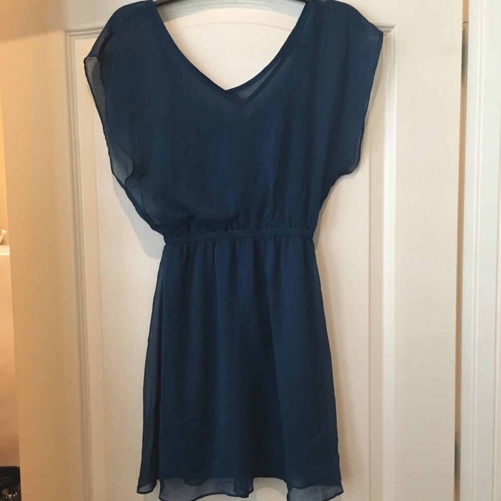 Express Dark Teal Dress - XS